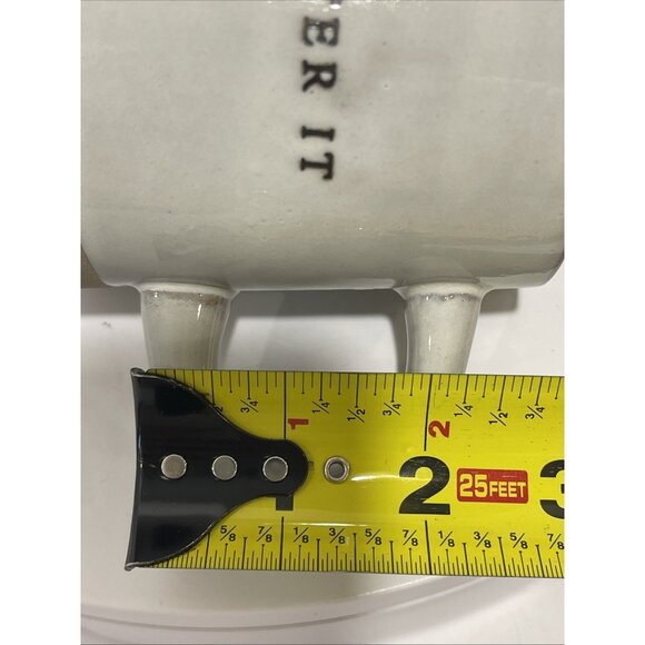 Hearth & Hand Magnolia Stoneware "Get After It" Coffee Cup Mug Bottom Raw Finish - Picture 13 of 16